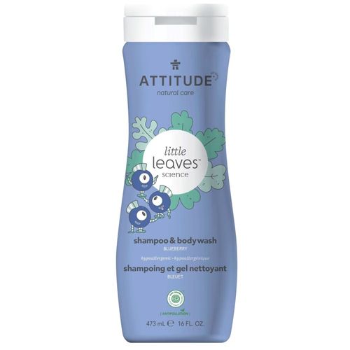 Shampoo y Gel de Baño de Arándanos Attitude 473 ml