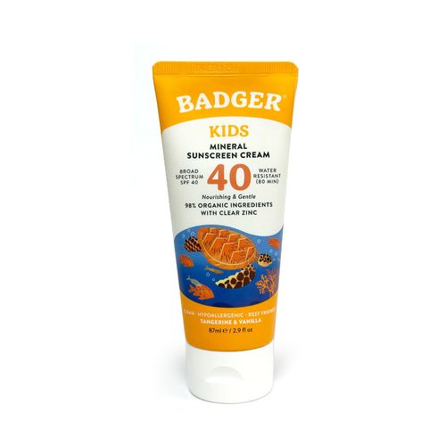 Bloqueador Solar Spf 40 Kids Sunscreen Cream Badger 87ml