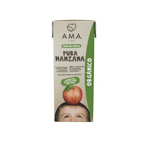 JUGO MANZANA ORG TP AMA TIME 200ML