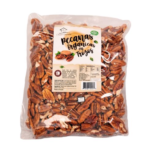 Pecanas orgánicas en trozos Chalet Gourmet 500 g