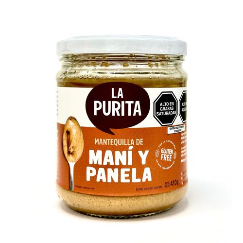 Mantequilla de Maní Endulazada con Panela La Purita Verdad 430 g