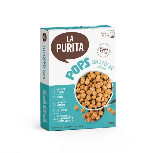 Cereal Pop's Original sin Azúcar La Purita Verdad 200 g