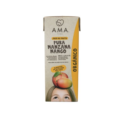 JUGO MANZANA/MANGO ORG TP AMA TIME 200 ML