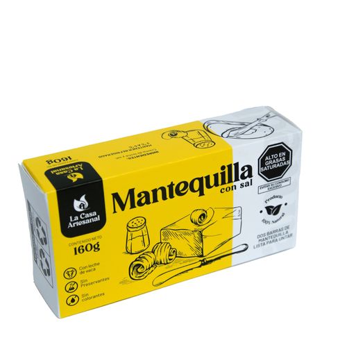 Mantequilla con sal 160 gr La Casa Artesanal