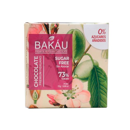 Chocolate c/ monk fruit 73% 25gr Bakáu