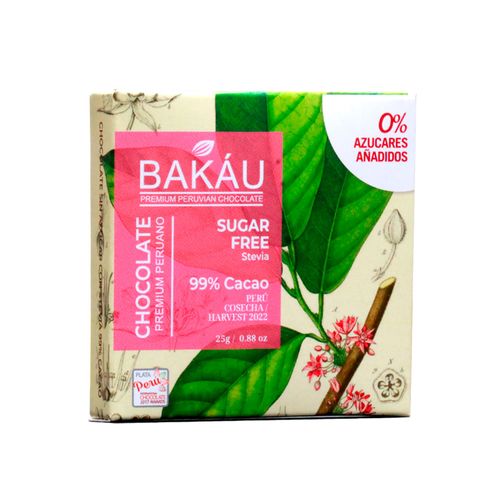 Chocolate Sugar Free 99% Cacao Steveia Bakáu 25 g