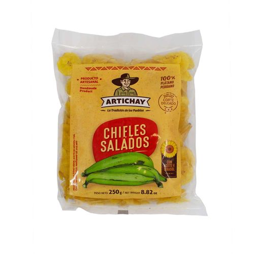 Chifles Salados con Aceite de Girasol Artichay 250g