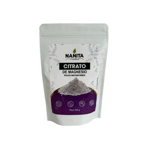 Citrato de magnesio 200g nanita foods