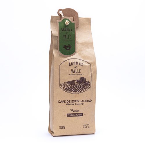 Café Tostado en Grano Aromas del Valle 250 g