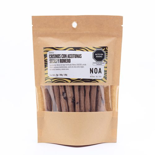 Crisinos de Aceitunas Secas y Romero Noa Gourmet 70 g