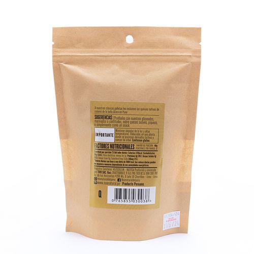 Galletas con Sémola, Aceite de Oliva, Sal rosada y Quinuas Nativas Noa 80 g