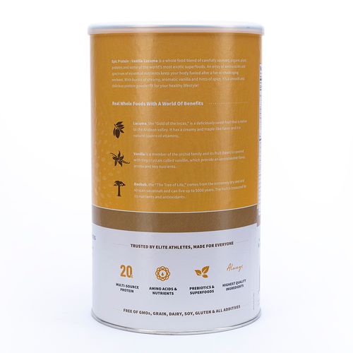 Proteína Vegana Epic sin Gluten de Vanilla y Lúcuma Sprout Living 2 lb