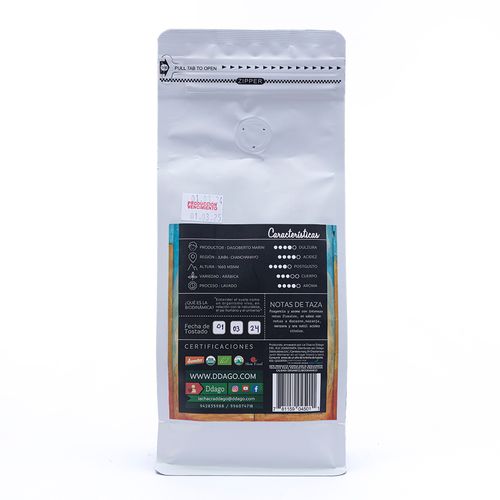 Café en Grano Tostado Medio La Chacra D´dago 250 g