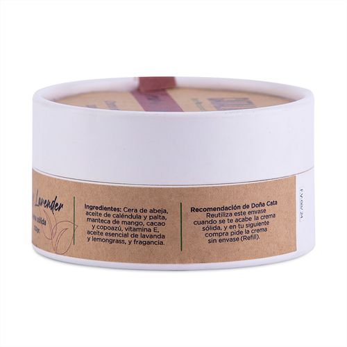 Crema Sólida Creamy Lavender Catalina Bath y Naturalcare 100g