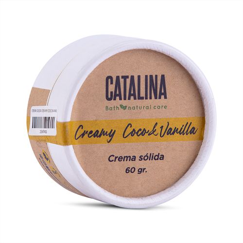 Crema Sólida Creamy Coco & Vanilla Catalina Bath & Naturalcare 60g