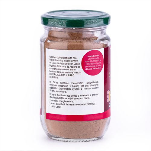 Cacao Polvo c/hierro 100G Chocopro