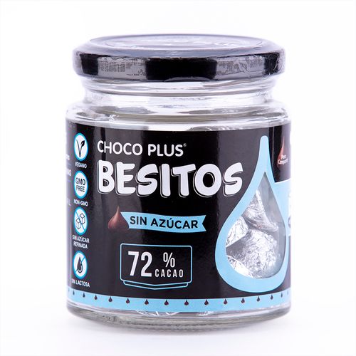 Besito 72% Cacao sin azúcar Choco Plus 80 g