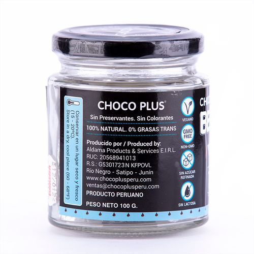 Besito 72% Cacao sin azúcar Choco Plus 80 g
