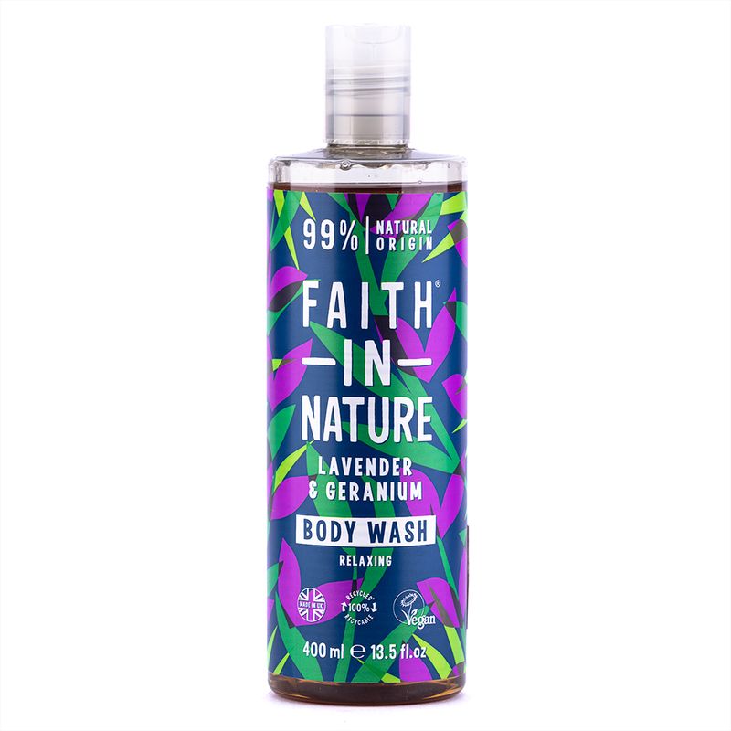 Body-Wash-Gel-De-Baño-Lavender---Geranium-Faith-In-Nature-400Ml