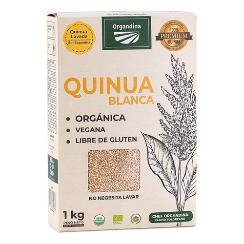 Quinua Blanca Orgánica Organdina 1 kg