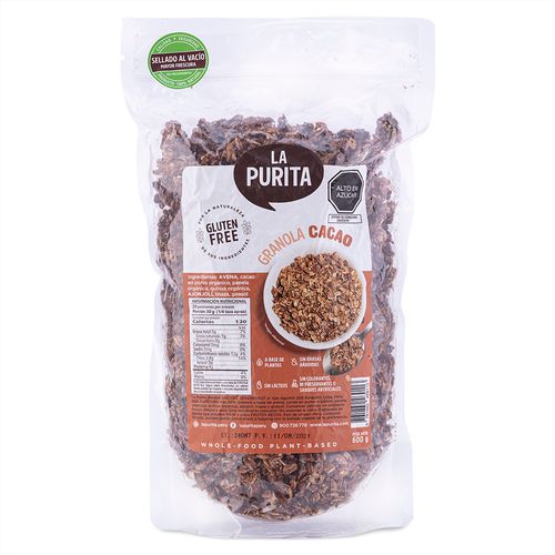 GRANOLA DE CACAO LA PURITA VERDAD 600GR