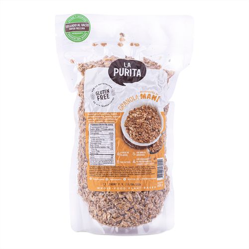 GRANOLA DE MANTEQUILLA MANI LA PURITA VERDAD 600GR
