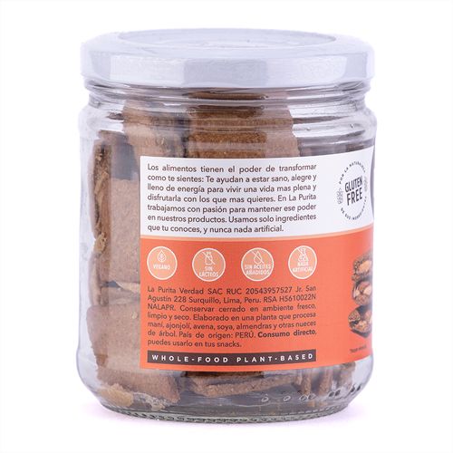GALLETA DE AVENA Y VAINILLA RELLENAS DE LUCUMA LA PURITA 200GR