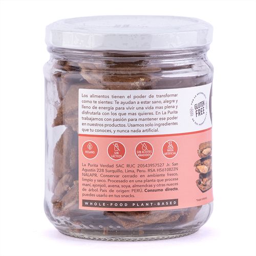 GALLETA DE AVENA Y VAINILLA RELLENAS DE MACA LA PURITA 200GR