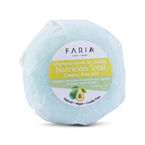 SHAMPOO SOLIDO PALTA AVOCADO UND FARIA
