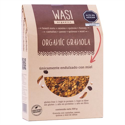 Granola de Castañas Wasi Organics 300 g