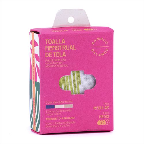 Toalla Higiénica Regular Bamboo Balance 1 und