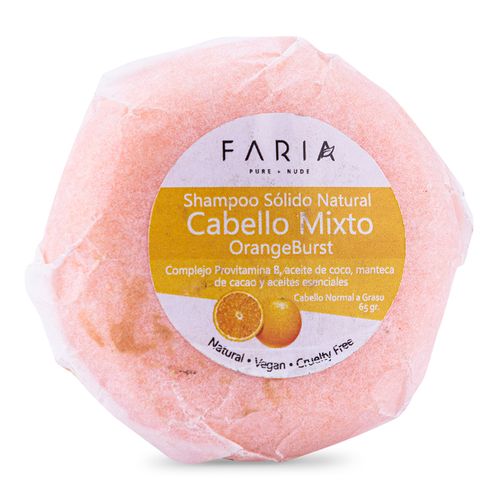Shampoo Sólido Orange Burst Faria 1 und