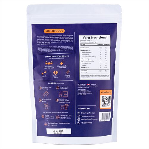 Harina sin Gluten de Tarwi Tauri 500 g