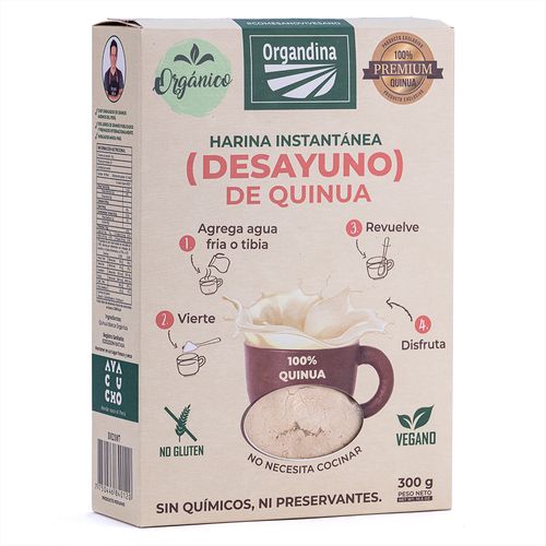 Desayuno Instántaneo Quinua Organdina 300 g