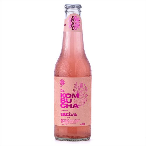 Kombucha 355ML Sativa Brew Pink Flow