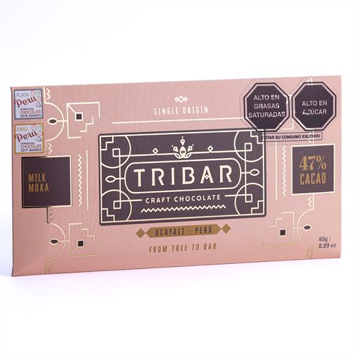 Chocolate Milk de Moka 47% Cacao Tribar 65 g