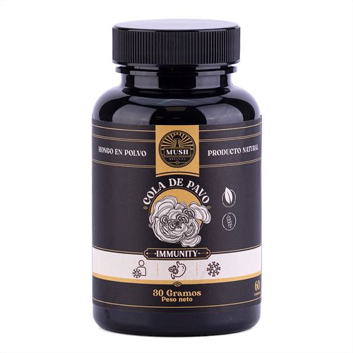 INMUNITY COLA DE PAVO MUSH ORGANIC 60 CAP