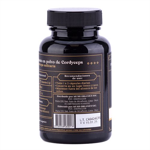 ENERGY CORDYCEPS MUSH ORGANICS 60 CAP