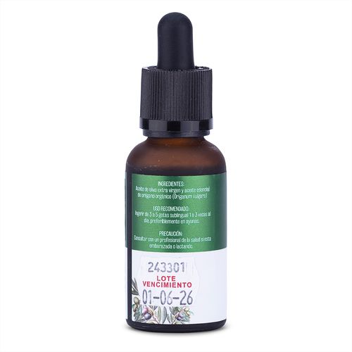 ACEITE DE ORÉGANO NUTRACÉUTICO 30ML NUA