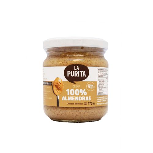Crema 100% Almendras La Purita Verdad 170 g