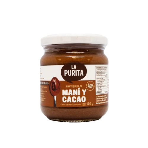 Mantequilla de Maní y Cacao La Purita Verdad 170 g