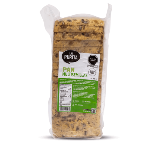 Pan de Molde Multisemillas sin Gluten La Purita 760 g