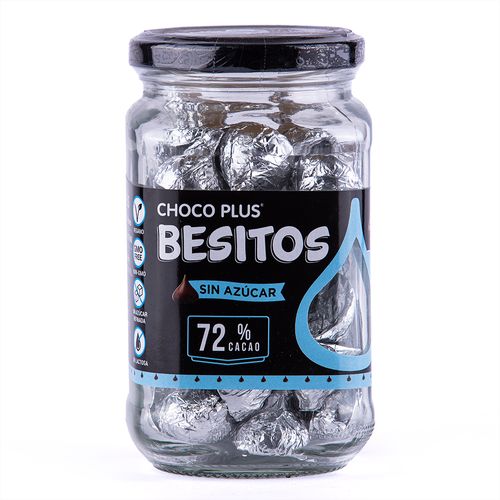 Besito 72% Cacao sin azúcar Choco Plus 150 gr