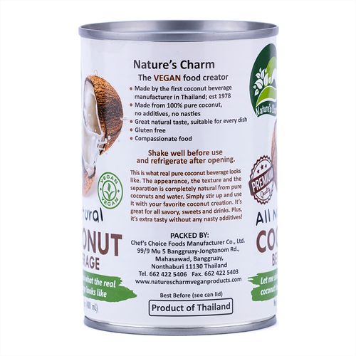 Leche Entera de Coco Nature's Charm 400 ml