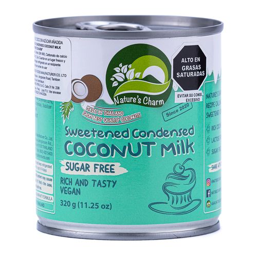 Leche condensada coco sin azúcar 320gr Nature´s Charm