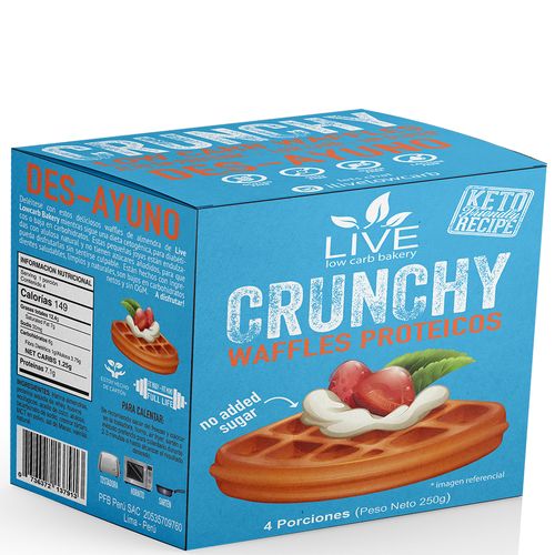 Waffles proteicos sin gluten keto live low carb