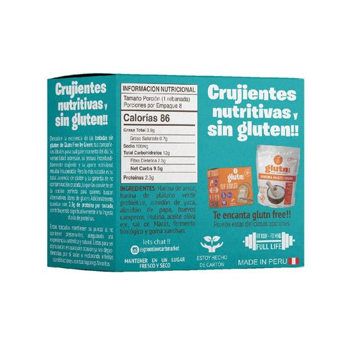 Tostadas sin gluten caja x 8und. Gluten Free by Green