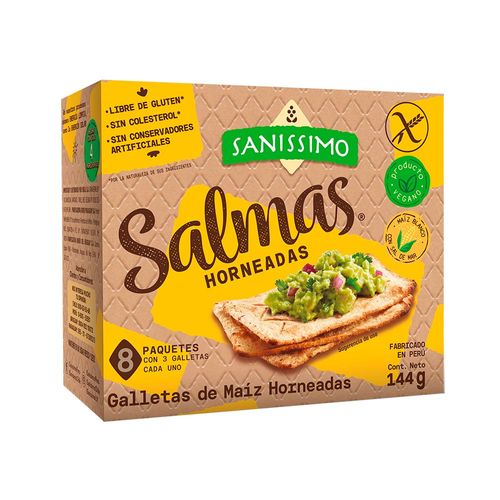 Salmas Horneadas de Maíz Sanissimo 144g