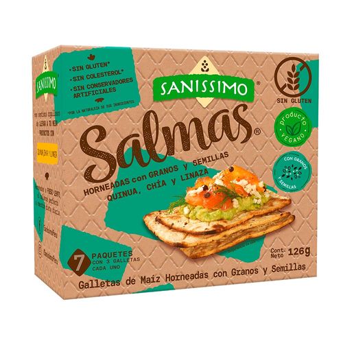 Salmas Horneadas con Granos y Semillas Sanissimo 126 g