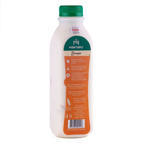 Yogurt Frutado Durazno Mantaro 1 L